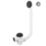 McAlpine Adjustable Bath Trap With Matt Black Click‑Clack Waste/Plug