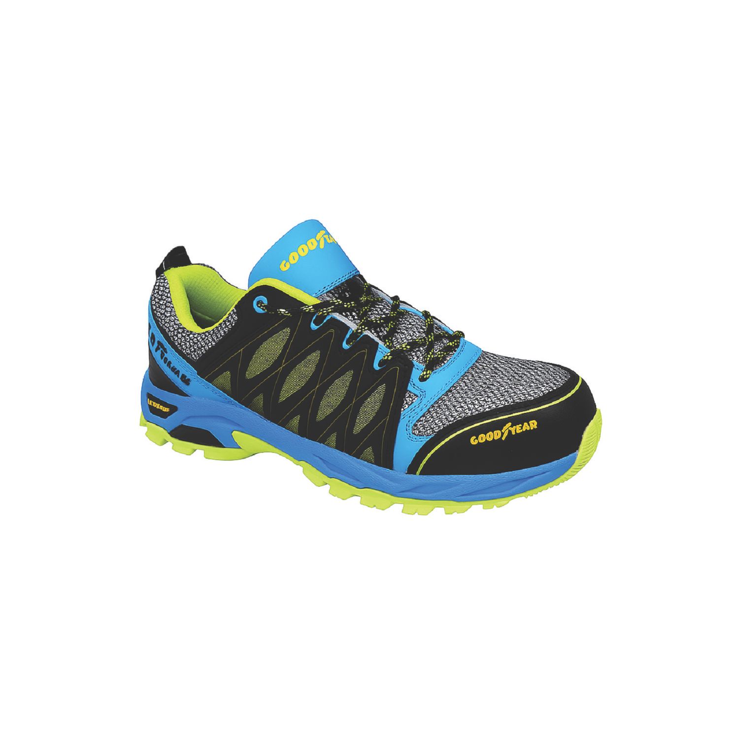 Goodyear GYSHU1503 Size 12 Black/Blue Safety Trainers (437HU)