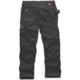 Scruffs Worker 2019 Work Trousers Black 40" W 30" L