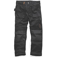 Scruffs Worker Trousers Black 40" W 32" L