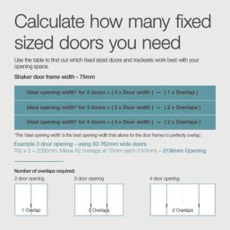 Spacepro  3-Door Sliding Wardrobe Door Kit Dove Grey Frame Dove Grey Panel 1680mm x 2260mm