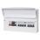 MK Sentry  16-Module 8-Way Populated  Dual RCD Consumer Unit with SPD