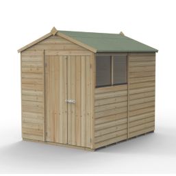 Forest Beckwood 6' x 7' 6" (Nominal) Apex Shiplap Timber Shed with Assembly
