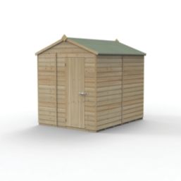 Forest Beckwood 6' x 7' 6" (Nominal) Apex Shiplap Timber Shed with Assembly