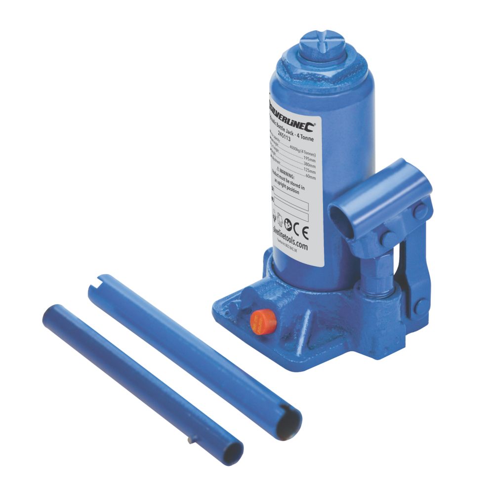 Silverline 4 kN Bottle Jack - Free C&C