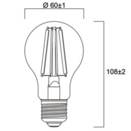 Sylvania TOLEDO PLATINUM E27 GLS LED Light Bulb 840lm 4W