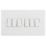 British General 800 Series 20A 16AX 6-Gang 2-Way Light Switch  White