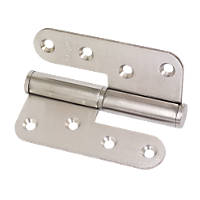 Eclipse Satin Stainless Steel  Lift-Off Hinges 102 x 89mm 2 Pack