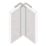 Fibo Profile for Internal Corner Chrome 2400mm x 10mm