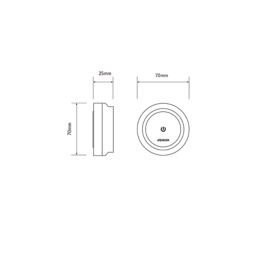 Aqualisa Smart Link Wired Shower Remote Control for Single Outlet Installations Chrome