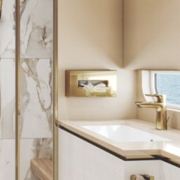 Hansgrohe AddStoris Tissue Box Polished Gold Optic