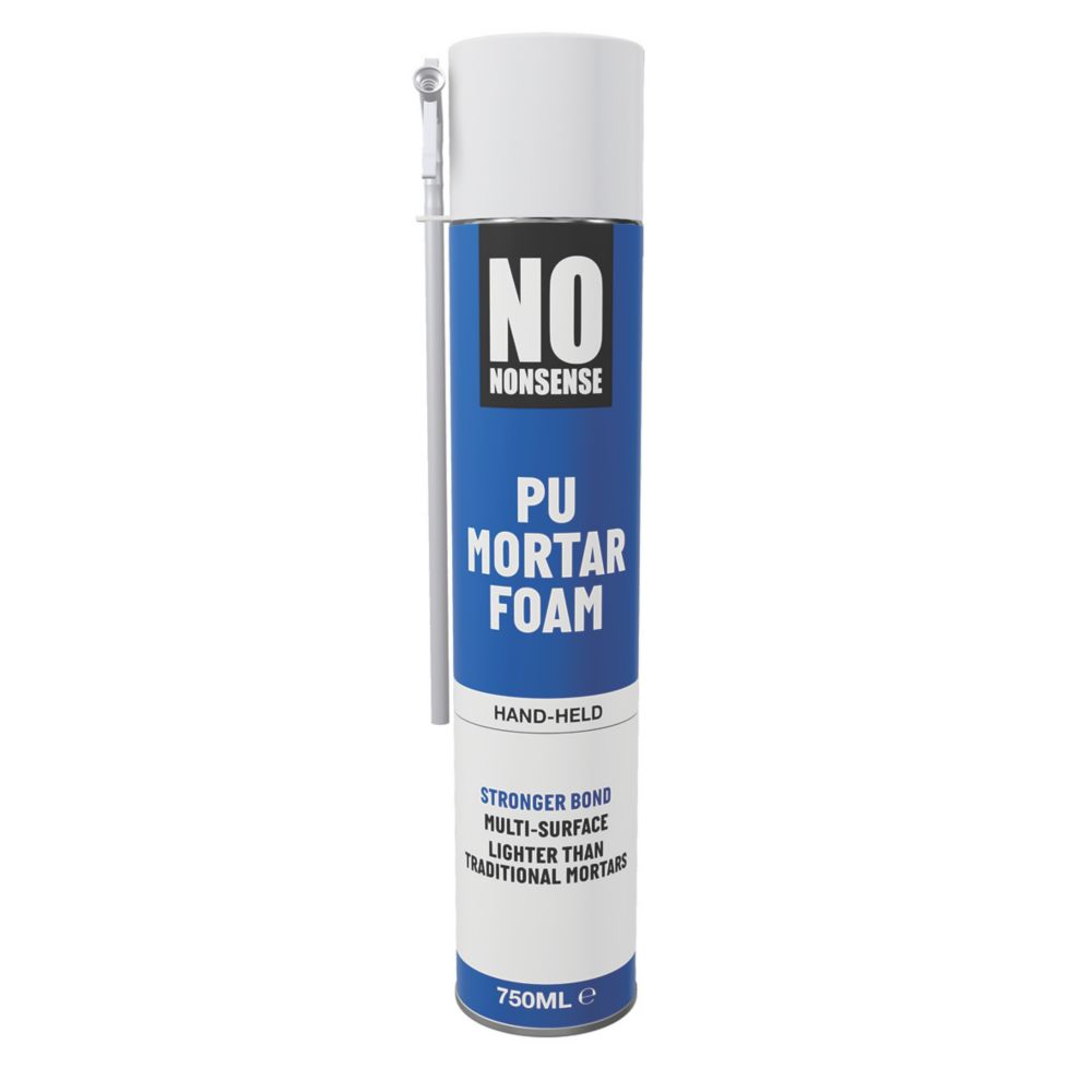 No Nonsense Polyurethane Mortar Foam Hand Held Yellow 750ml