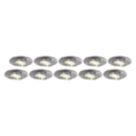 4lite  Tilt  Fire Rated GU10 Downlights Chrome 10 Pack