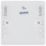 British General  1-Gang Blanking Plate White