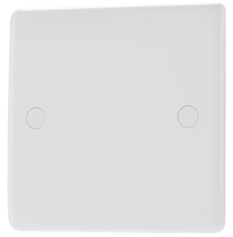 British General  1-Gang Blanking Plate White