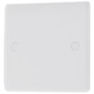 British General  1-Gang Blanking Plate White