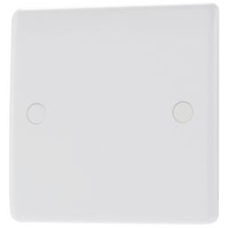 British General  1-Gang Blanking Plate White