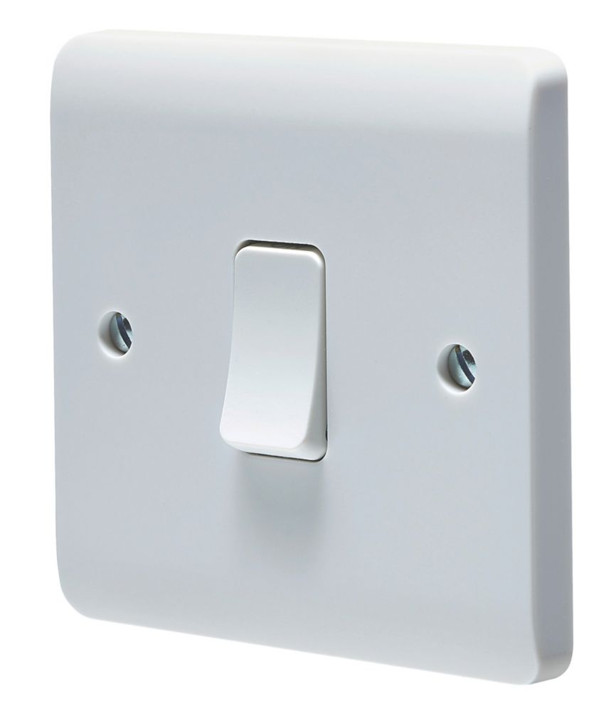 Crabtree Instinct 20A 1-Gang DP Control Switch White