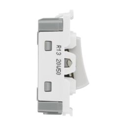 British General Nexus 800 Grid 20A Grid Intermediate Switch White