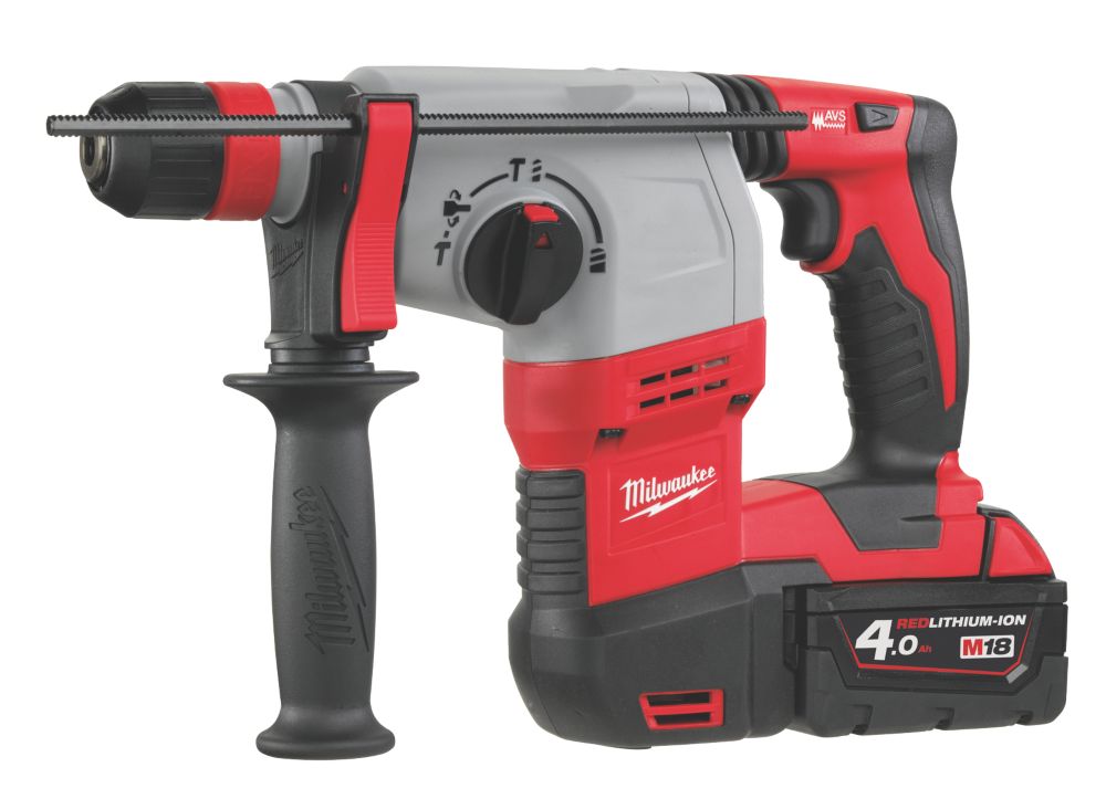 Refurb Milwaukee HD18HX-402C 3.7kg 18V 2 x 4.0Ah Li-Ion RedLithium  Cordless SDS Plus Hammer Drill