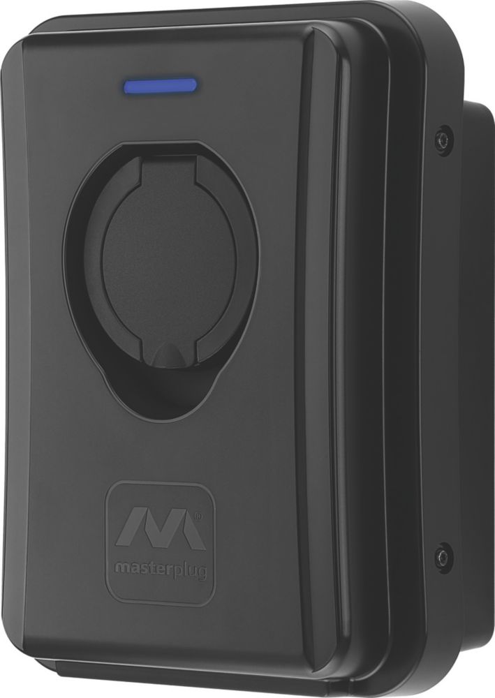 Masterplug  1 Port 7.4kW  Mode 3 Type 2 Socket Smart Electric Vehicle Charger Black