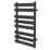 Towelrads 800mm x 500mm 1358BTU Black Flat Designer Towel Radiator