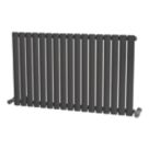 Ximax Fortuna 600mm x 990mm 2604BTU Anthracite Horizontal Designer Radiator