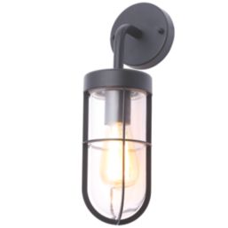 Zink Woking Outdoor Wall Light Fitting Black