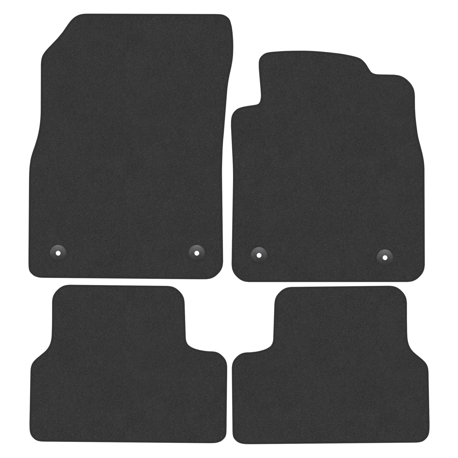 Car Mat Co. Vauxhall Astra J 2010 - 2015 Carpet & Rubber Car Mats 4 Piece Set (438VV)