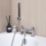 ETAL Bounce Chrome 142mm Deck Mounted Dual Control Manual Shower Mixer Tap