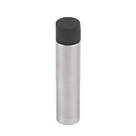Cylinder Projection Door Stops with Concealed Fixings 16 x 70mm Satin Chrome 2 Pack