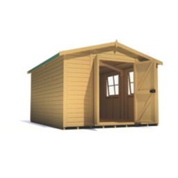 Shire Bison 12' x 10' (Nominal) Apex Tongue & Groove Timber Workshop