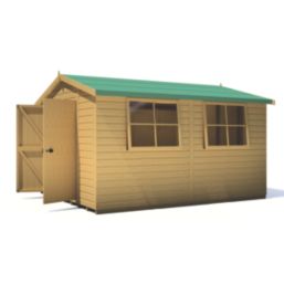 Shire Bison 12' x 10' (Nominal) Apex Tongue & Groove Timber Workshop