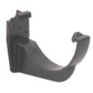 FloPlast Cast Iron Effect uPVC Round Fascia Brackets Black 112mm 10 Pack