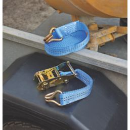 Ratchet Strap with J-Hooks 6m x 38mm