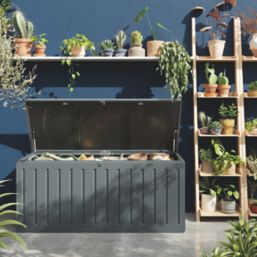 Refurb Essentials Catria 490Ltr 5' x 2' (Nominal) Plastic Garden Storage Box Green