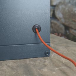 Asgard Max E Plus  8' x 3' (Nominal) Pent Metal Bike Store Grey