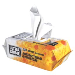 Ultragrime Pro Antibac XXL+ Cleaning Wipes 100 Pack