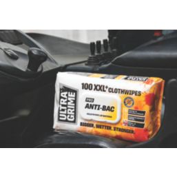 Ultragrime Pro Antibac XXL+ Cleaning Wipes 100 Pack