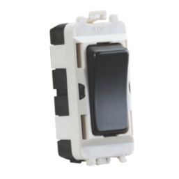 Knightsbridge  20AX Grid SP Control Switch Matt Black