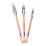 Fortress Trade Round Paint Brush Set 3 Pieces