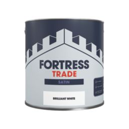 Fortress Trade  Satin Brilliant White Trim Paint 2.5Ltr