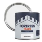 Fortress Trade 2.5Ltr Brilliant White Satin Water-Based Trim Paint