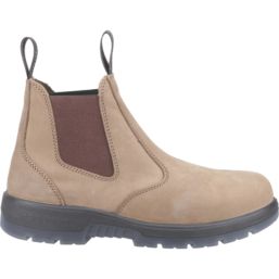Hard Yakka Outback S3 Size 7  Tan Water-Resistant Steel Toe Cap Safety Dealer Boots