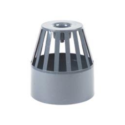 FloPlast  Vent Terminal Anthracite Grey 110mm