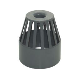 FloPlast  Vent Terminal Anthracite Grey 110mm