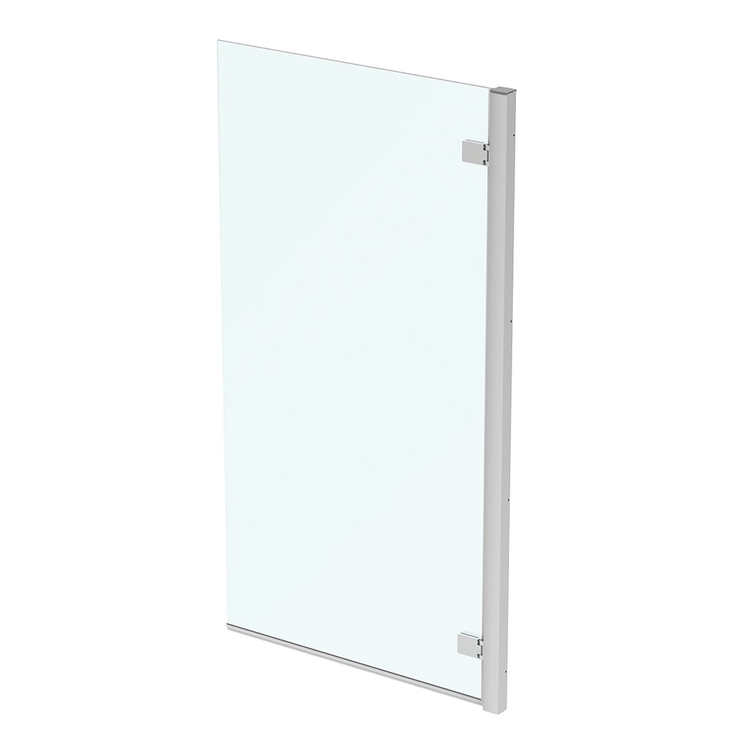 Ideal Standard i.life Frameless Silver Hinged Bath Screen Left-Handed 815-840mm x 1505mm (439KU)