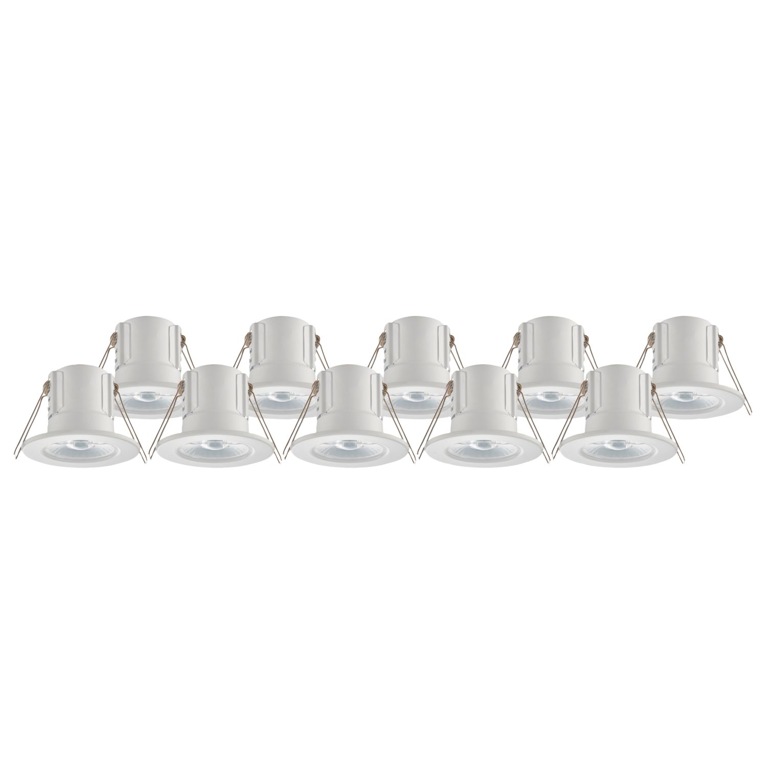 LAP Cosmoseco Fixed Fire Rated LED Downlights White 5.8W 450lm 10 Pack (439PP)
