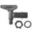 Straight PLC 19mm Tap, Washer & Nut