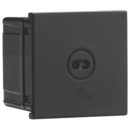 Knightsbridge Touchless 2.1A 1-Way Modular Light Switch Black with Colour-Matched Inserts